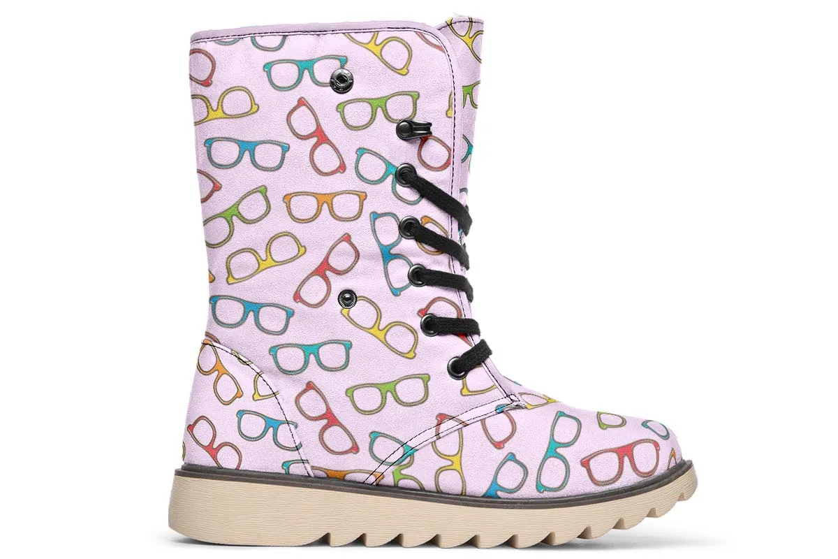 Eye Glasses Pattern Polar Vibe Boots