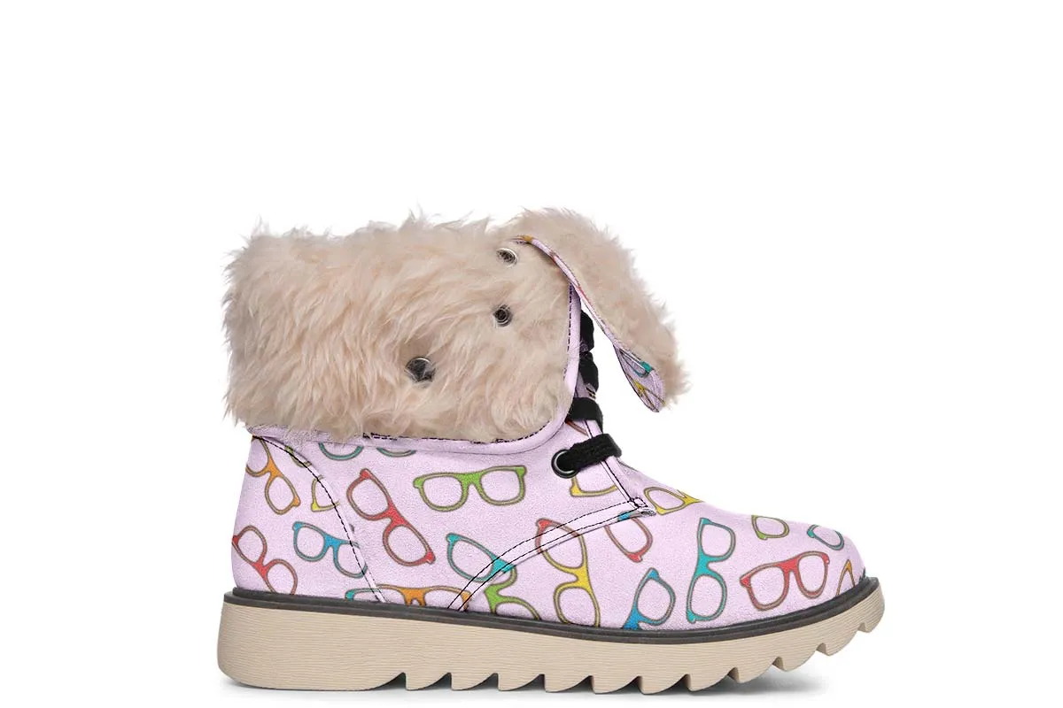 Eye Glasses Pattern Polar Vibe Boots