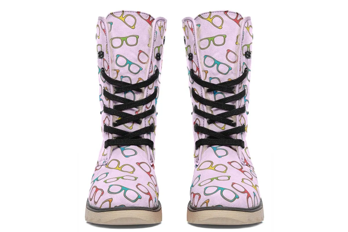 Eye Glasses Pattern Polar Vibe Boots