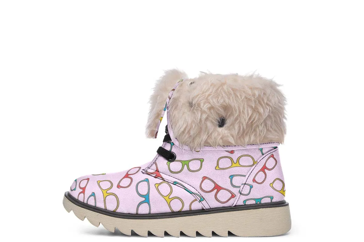 Eye Glasses Pattern Polar Vibe Boots