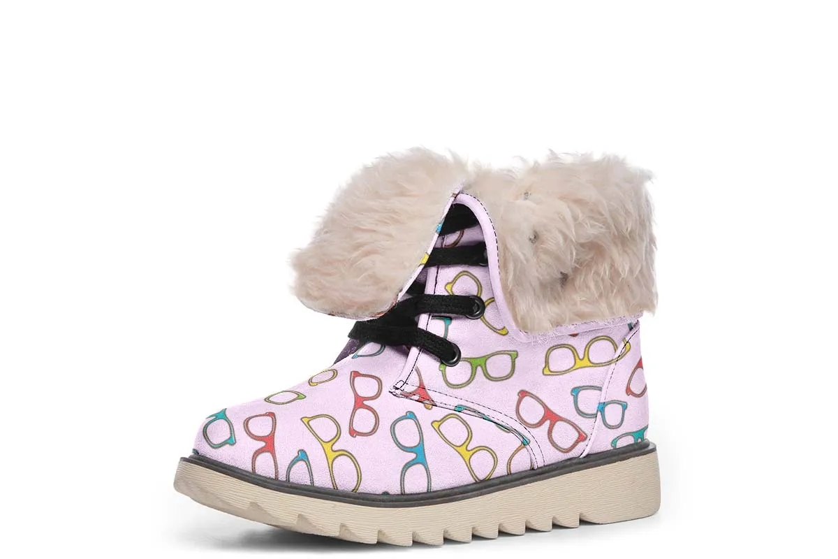 Eye Glasses Pattern Polar Vibe Boots