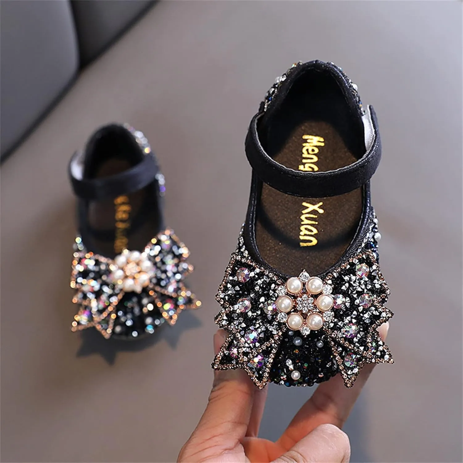 Fashion Spring and Summer Children Dance Shoes Girls Dress Performance Princess Shoes Light Boot Girls Size 11 (Black, 3-3.5 Years Toddler)