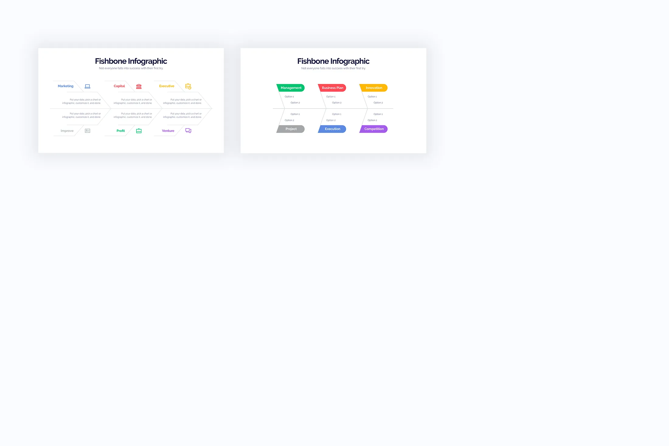 Fishbone Google Slides Infographics