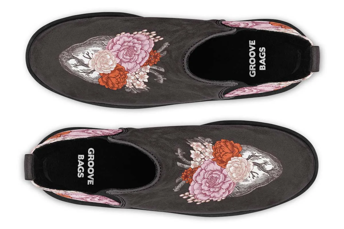 Floral Heart Neat Vibe Boots