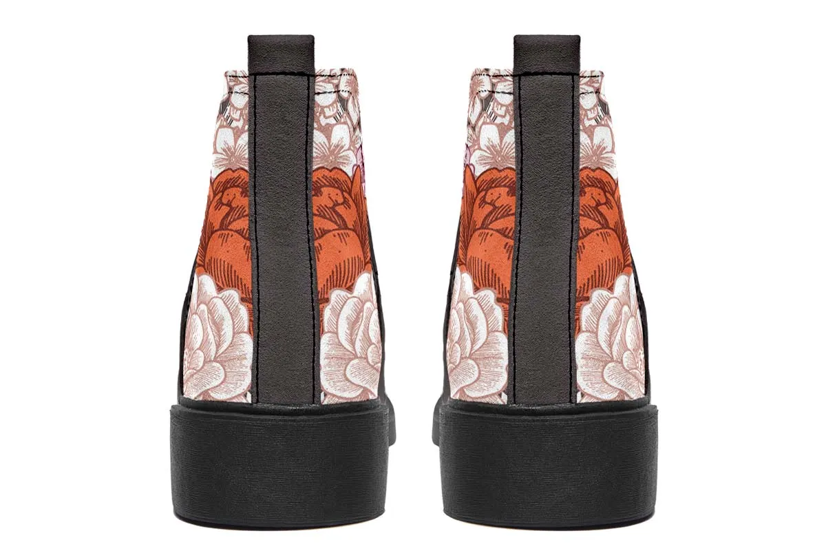 Floral Heart Neat Vibe Boots