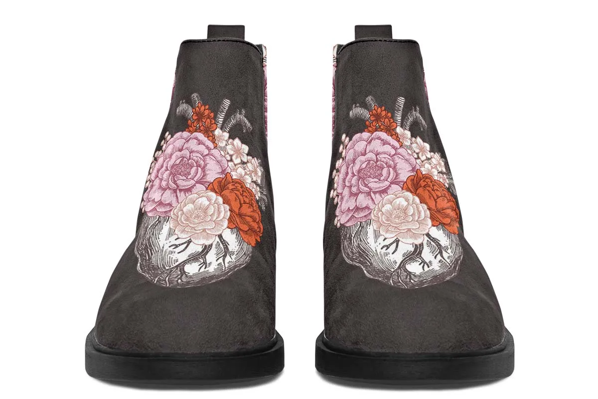 Floral Heart Neat Vibe Boots