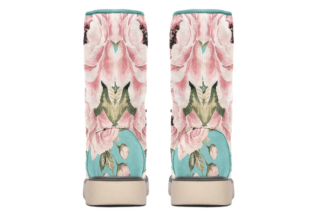 Floral Saint Bernard Polar Vibe Boots