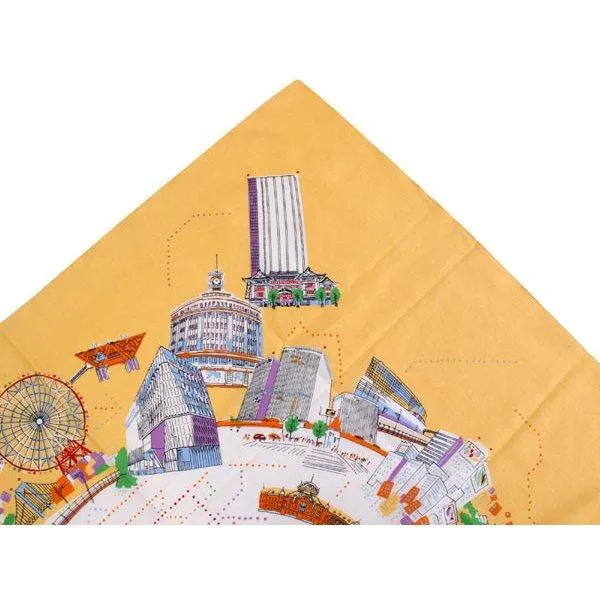 Furoshiki, Japanese Traditional Handkerchief Wrapping Cloth -97cm Modern Tokyo Daytime