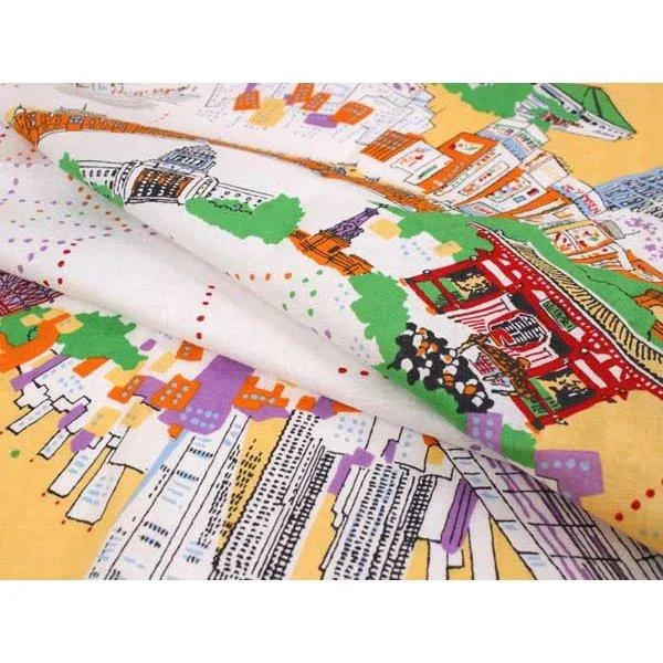 Furoshiki, Japanese Traditional Handkerchief Wrapping Cloth -97cm Modern Tokyo Daytime