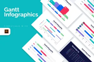 Gantt Illustrator Infographics