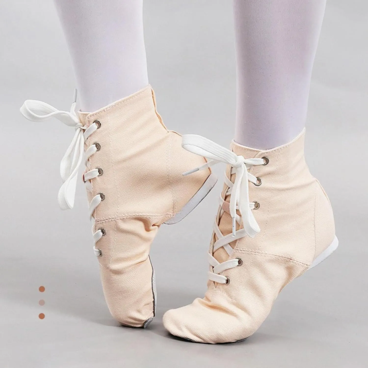 Girl Sneakers Unisex Kids Canvas Dance Shoes Jazz Shoes for Teens Girls Dance Boots Split Sole Ballroom Dancing Flat