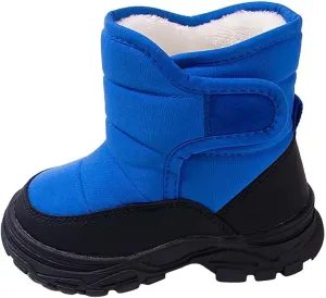 Girls Boys Fleece Lined Snow Ankle Booties Baby Water Proof Breathable Ski Shoes Kids Winter Warm Low Cut Boots