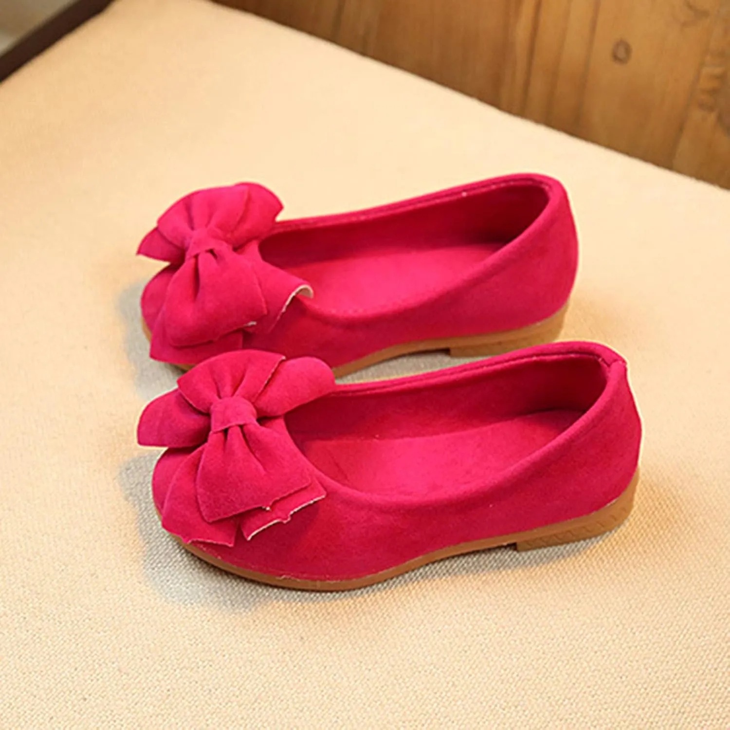 Girls Dress Shoes Mary Jane Princess Shoes Girls' Flats Glitter Low Heels Flower Wedding Party Footwear for Toddler Little/Big Kid