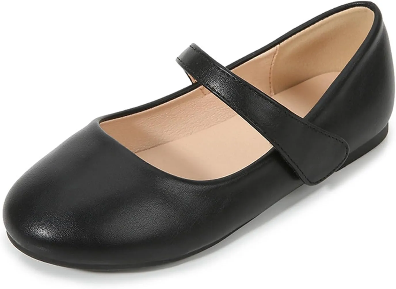 Girls Kids Leather Princess Sandals Closed Toe Ankle Flat Mary Jane Shoes Fancy Wedding Strap Soft Sandals Non Slip