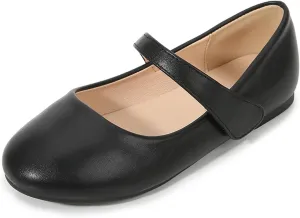 Girls Kids Leather Princess Sandals Closed Toe Ankle Flat Mary Jane Shoes Fancy Wedding Strap Soft Sandals Non Slip