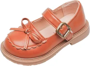 Girls Kids Mary Jane Shoes ow Heels Closed Toe Ankle Sandals Childrens Girl Breathable Non Slip Soft Dress Dance Shoes