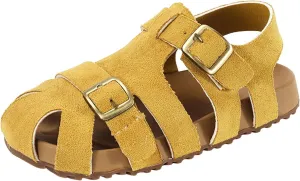 Girls Sandals Low Heel Children's Sandals For Girls For Boys Closed Toe Shoes Babies Hollow And Breathable Shoes