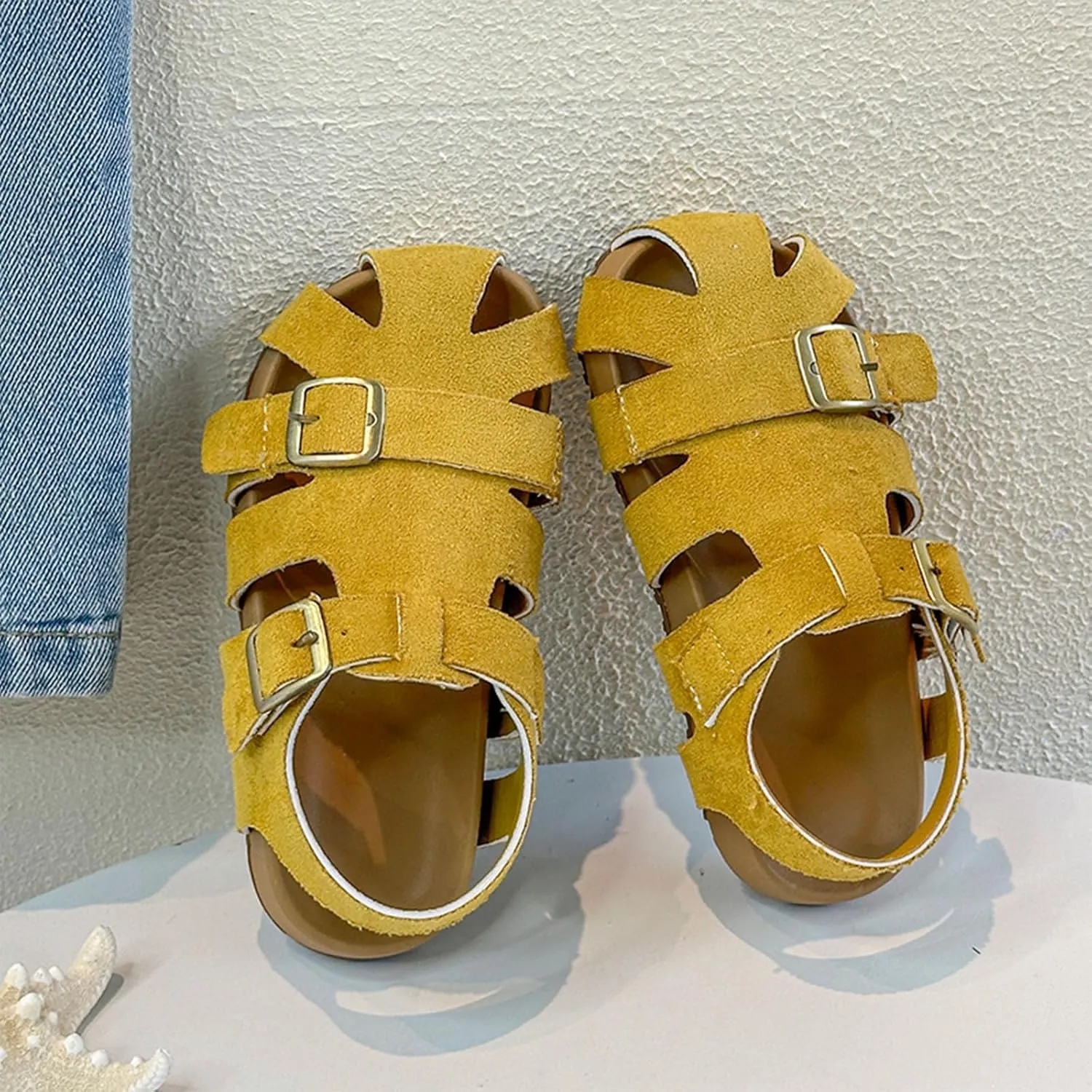 Girls Sandals Low Heel Children's Sandals For Girls For Boys Closed Toe Shoes Babies Hollow And Breathable Shoes