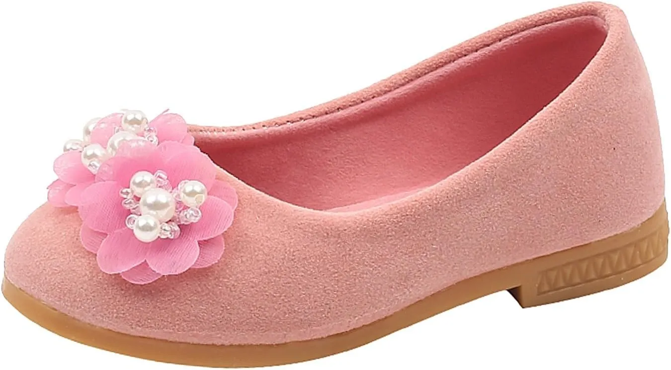 Girls Sandals Party Shoes Girls Baby Shoes Pearl Flower Sandals Dancing Infant Pearl Bling Single Kids