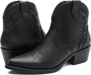 GLOBALWIN Women's Western Boots Ankle Cowboy Boots For Women