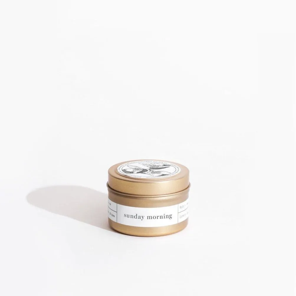 Gold Travel Candle (Sunday Morning)