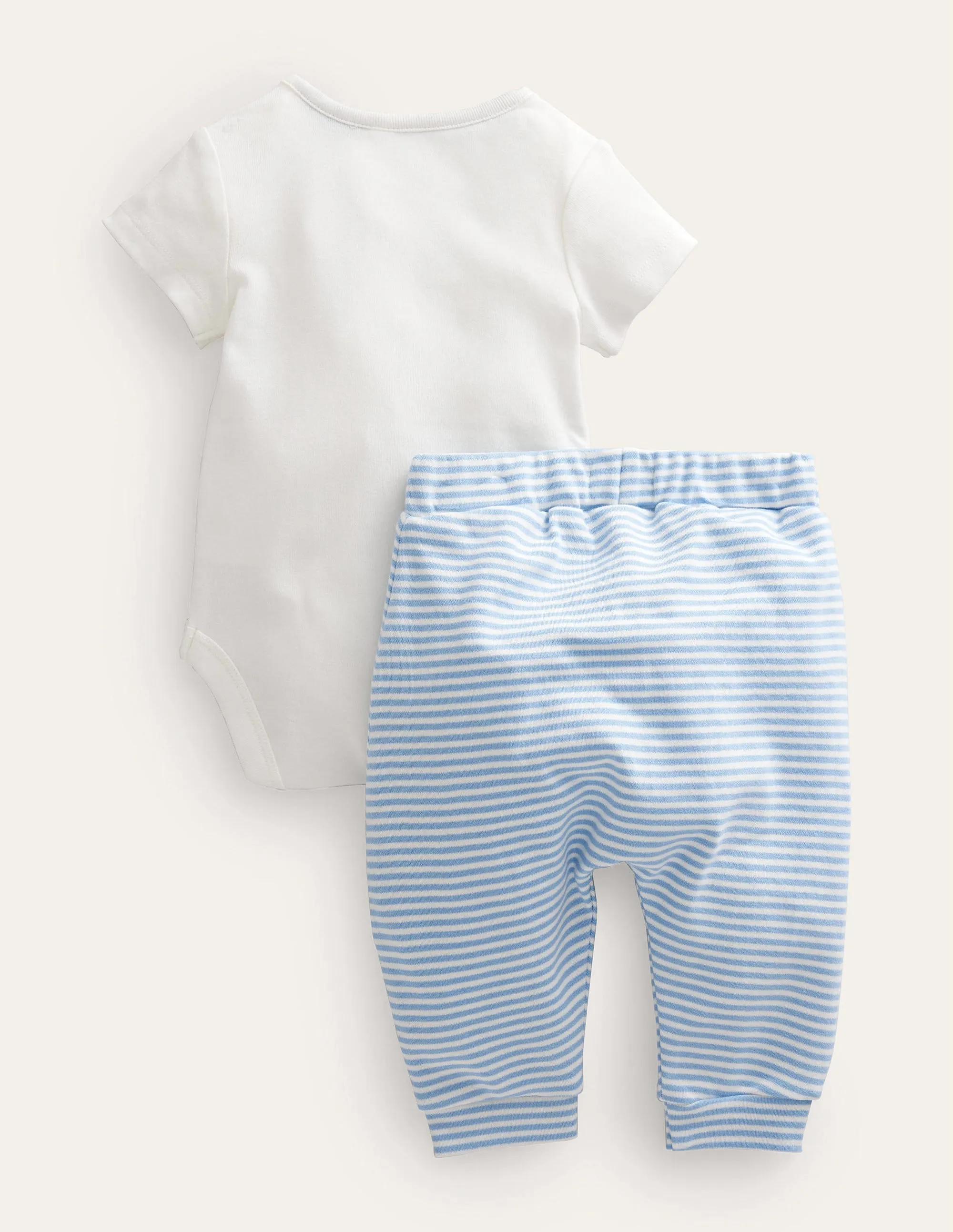 GOTS Body & Legging Set-Ivory Bunny