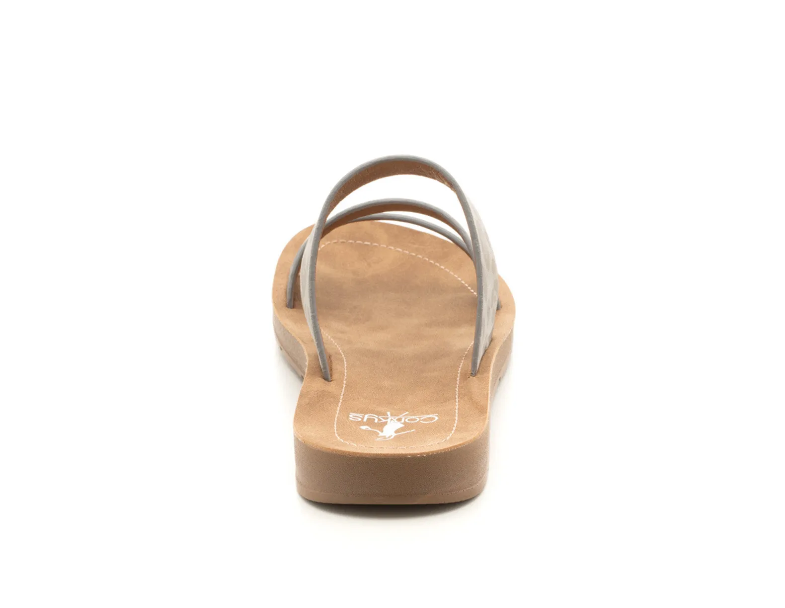 Grey LYDIA Leopard Slide/Sandal