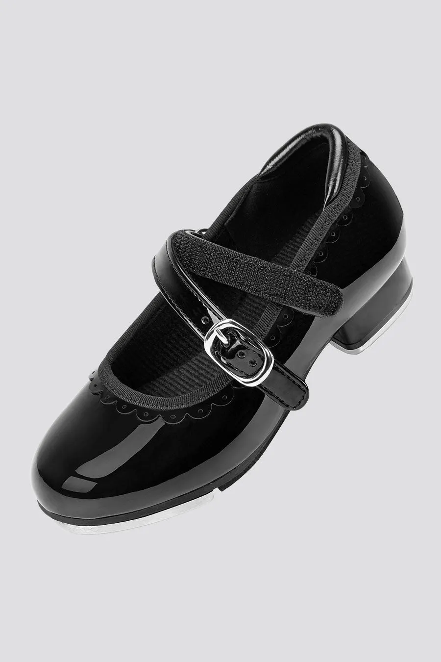 Kids Elegant Scallop Tap Shoes
