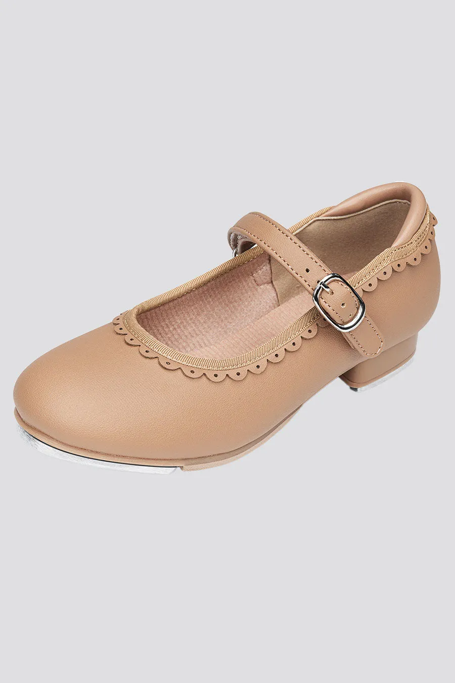 Kids Elegant Scallop Tap Shoes