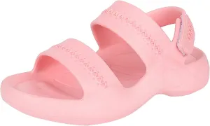 Kids Open Toe Sandals With Strap Foam Slip On Wide Shoes Toddler Baby Boys Girls Shower Sandles Beach Slippers Summer