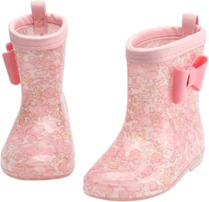 Kids Rain Boots, Toddler Girls & Boys Rain Boots Waterproof Water Shoes Non-slip Mud Boot with Non Slip Bottom