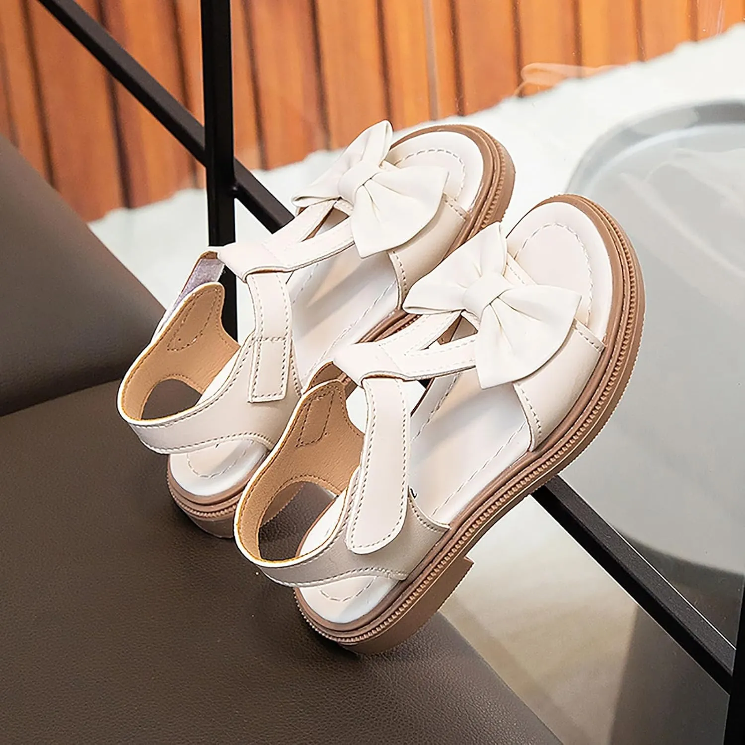 Kids Sandals Kids Girls Sandals Open Toe Ankle Strap Dress Shoes Wedding Party For Toddler Kids Pool Shoes For