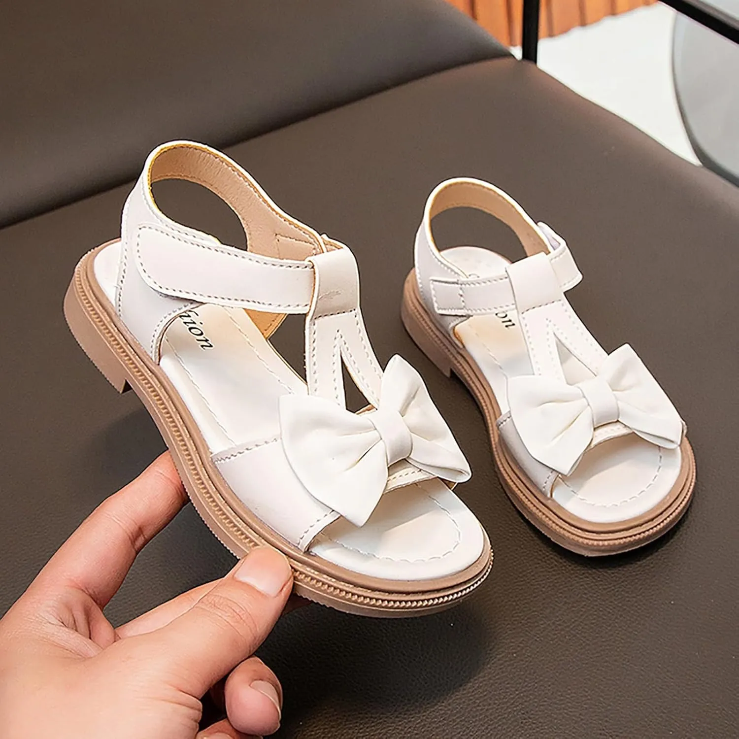 Kids Sandals Kids Girls Sandals Open Toe Ankle Strap Dress Shoes Wedding Party For Toddler Kids Pool Shoes For