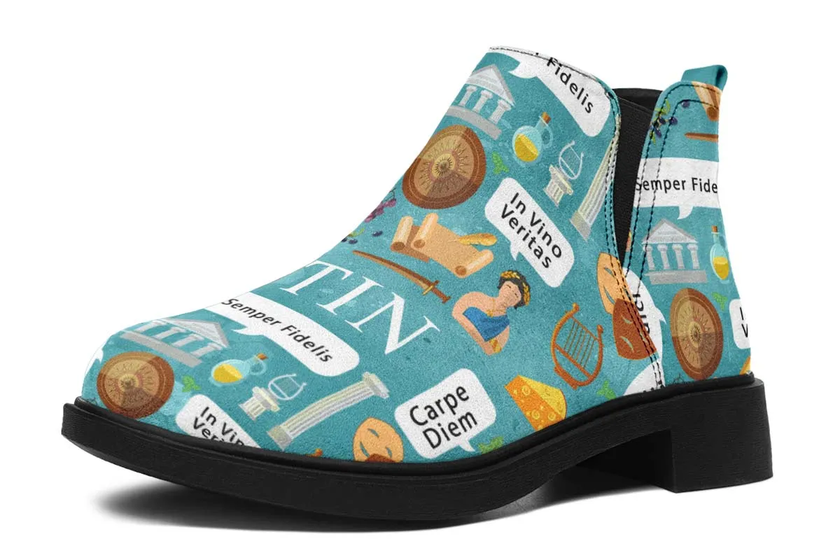 Latin Phrases Neat Vibe Boots