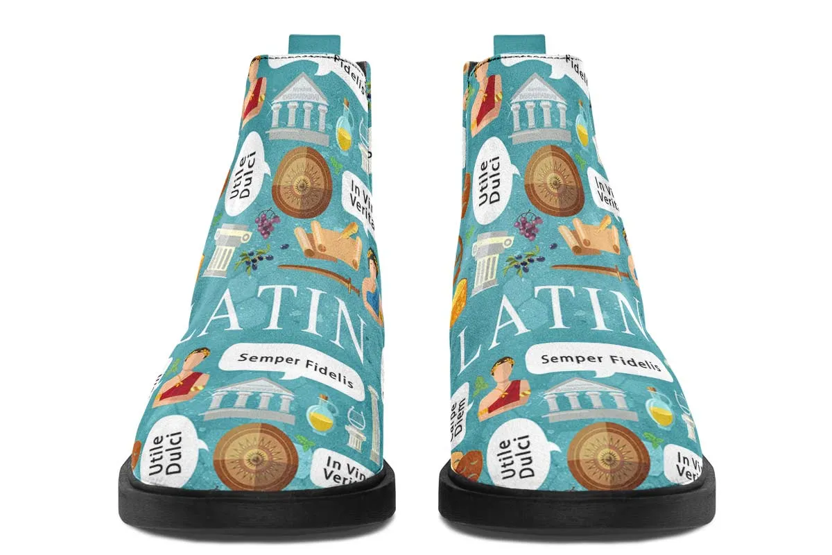 Latin Phrases Neat Vibe Boots
