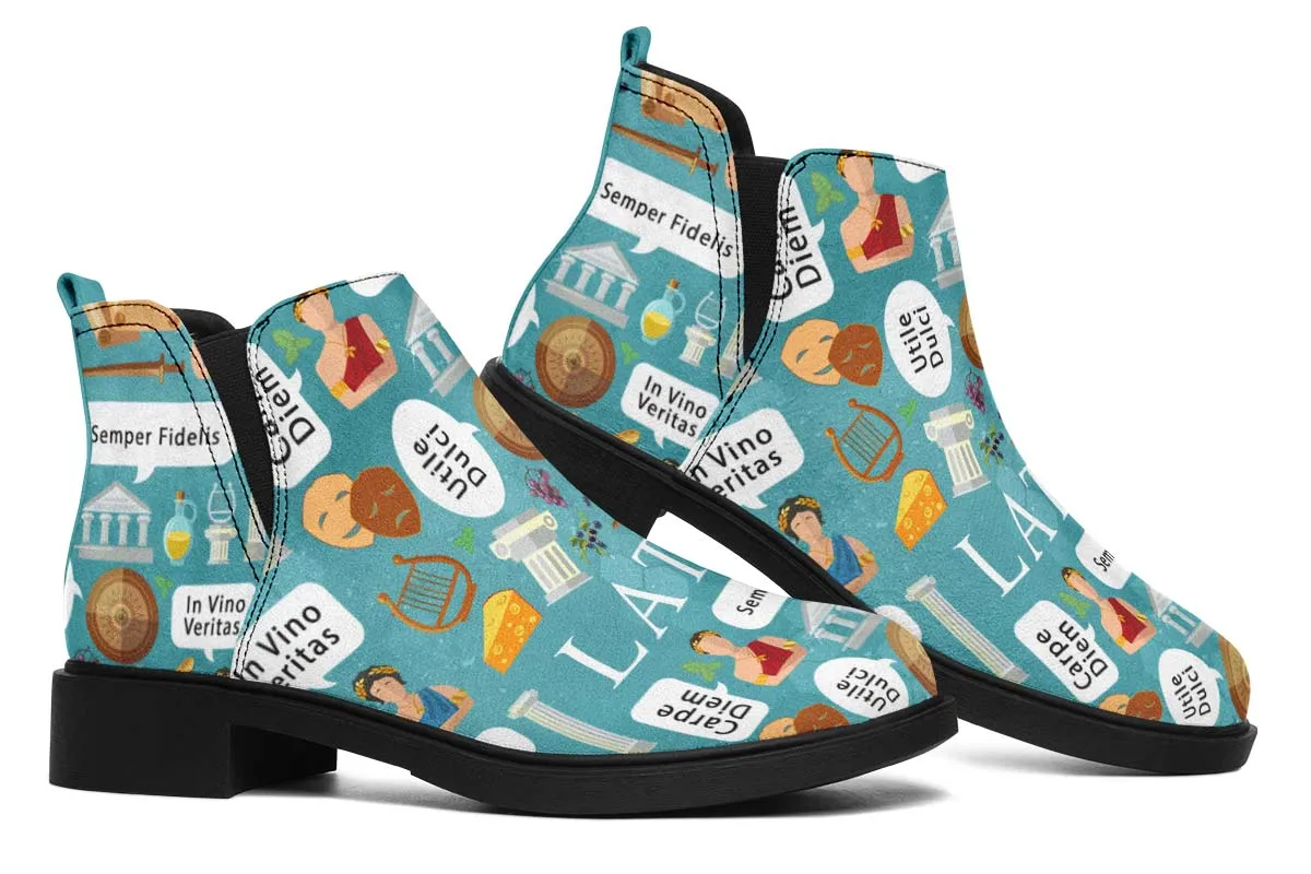 Latin Phrases Neat Vibe Boots