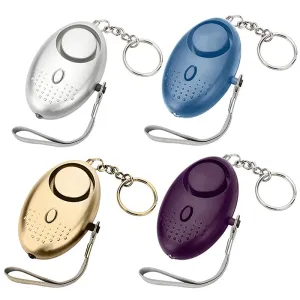LED Light Safety Key Chain Portable Emergency Personal Security Alarms Self-Defense 130db