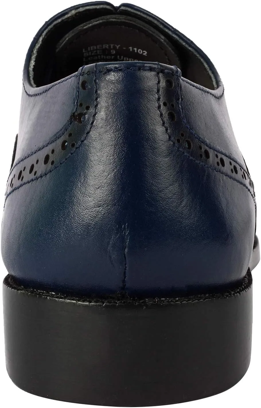 LIBERTYZENO Mens Wingtip Brogue Genuine Leather Adults Lace Up Oxford Dress Shoes for Easter Gift