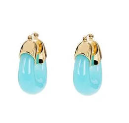 Lizzie Fortunato Women's Blue Gold Organic Hoop Earrings