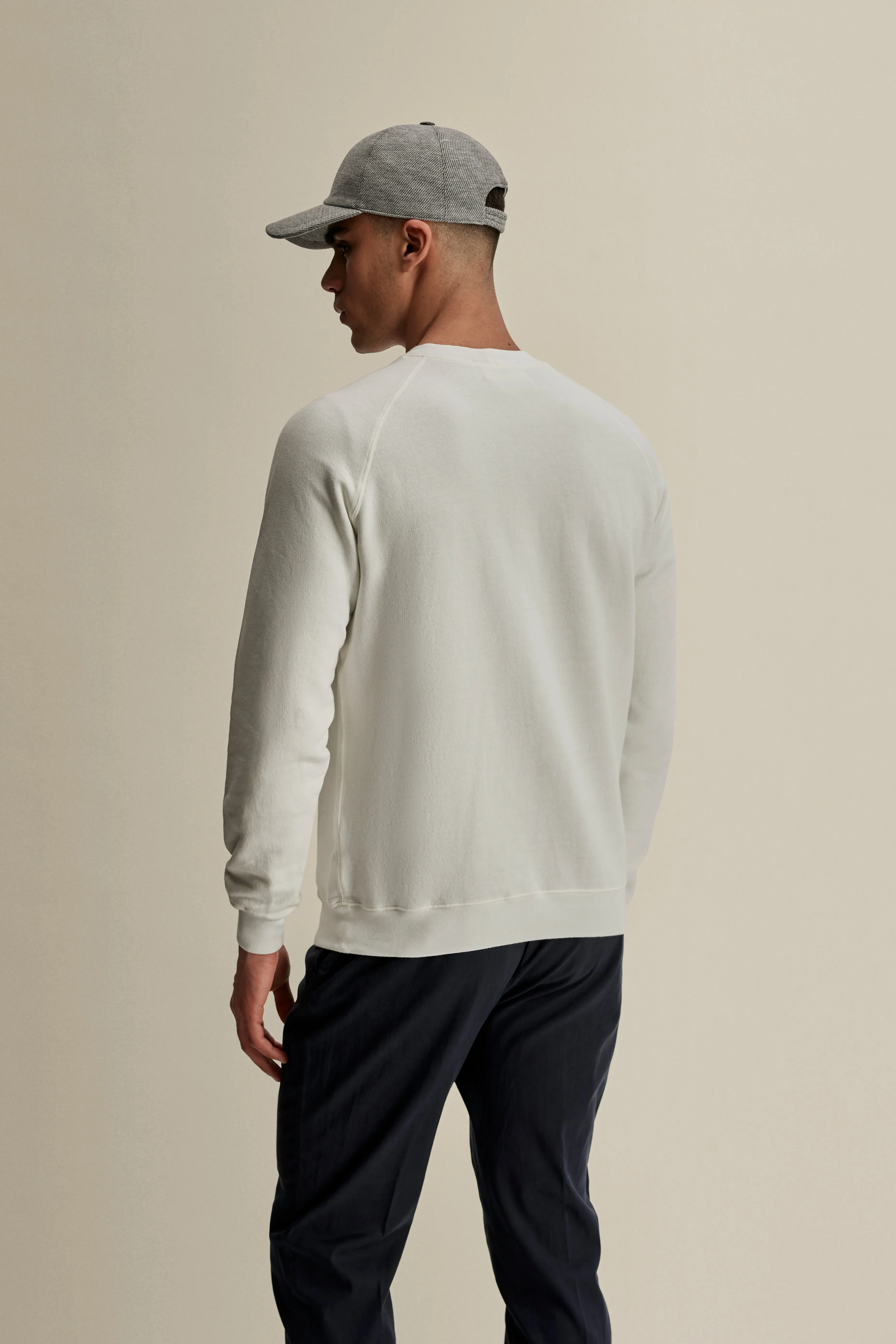 Loopback Cotton Raglan Sweater