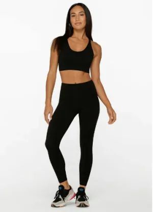 Lorna Jane Lotus Ankle Biter Leggings - Black