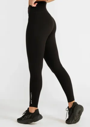 Lotus No Chafe Full Length Leggings - Black