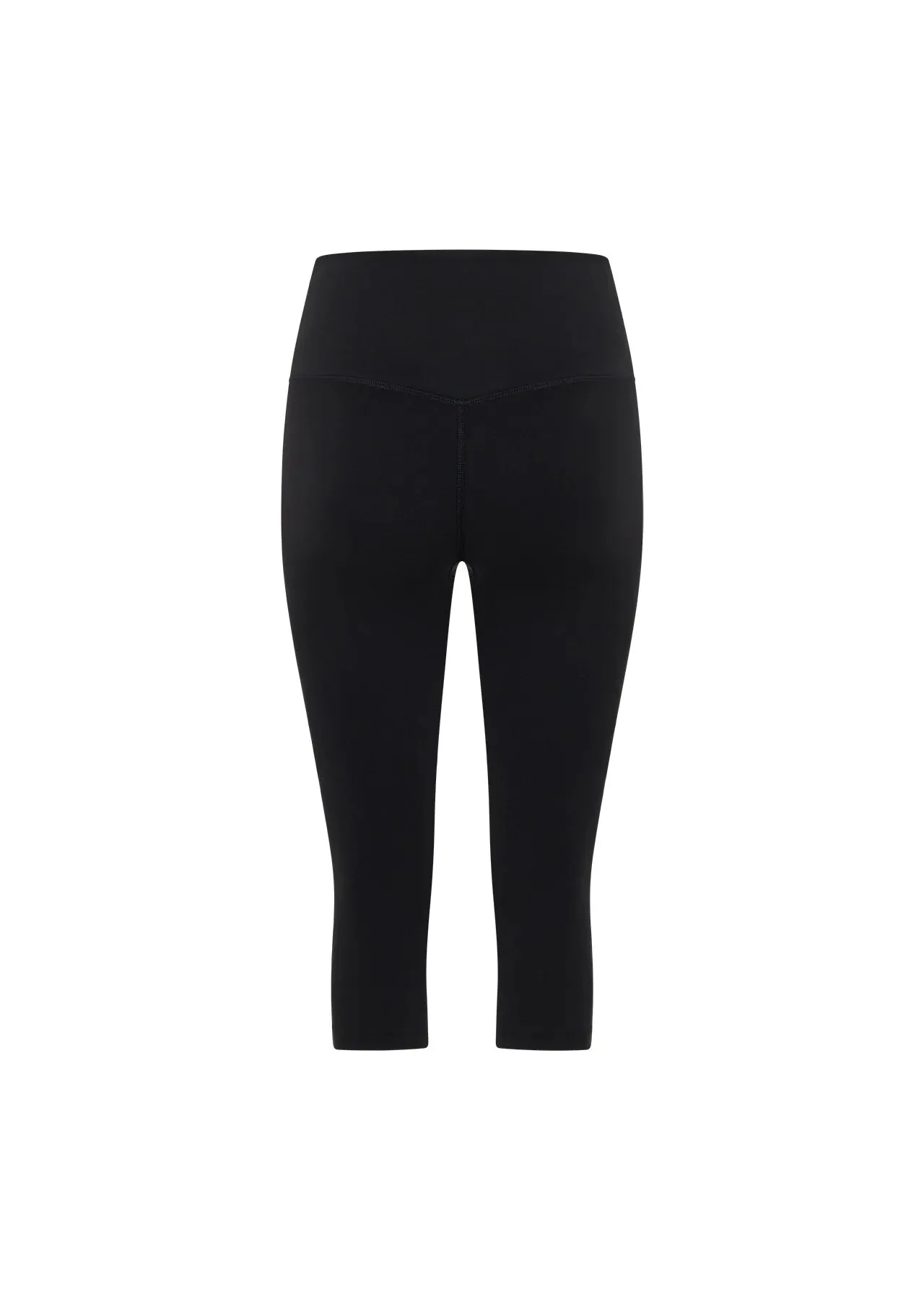 Lotus No Chafe Phone Pocket 3/4 Leggings - Black