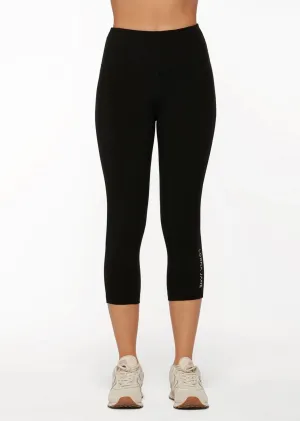 Lotus No Chafe Phone Pocket 7/8 Leggings - Black