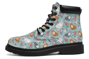 Maine Coon Cat Flower Classic Vibe Boots