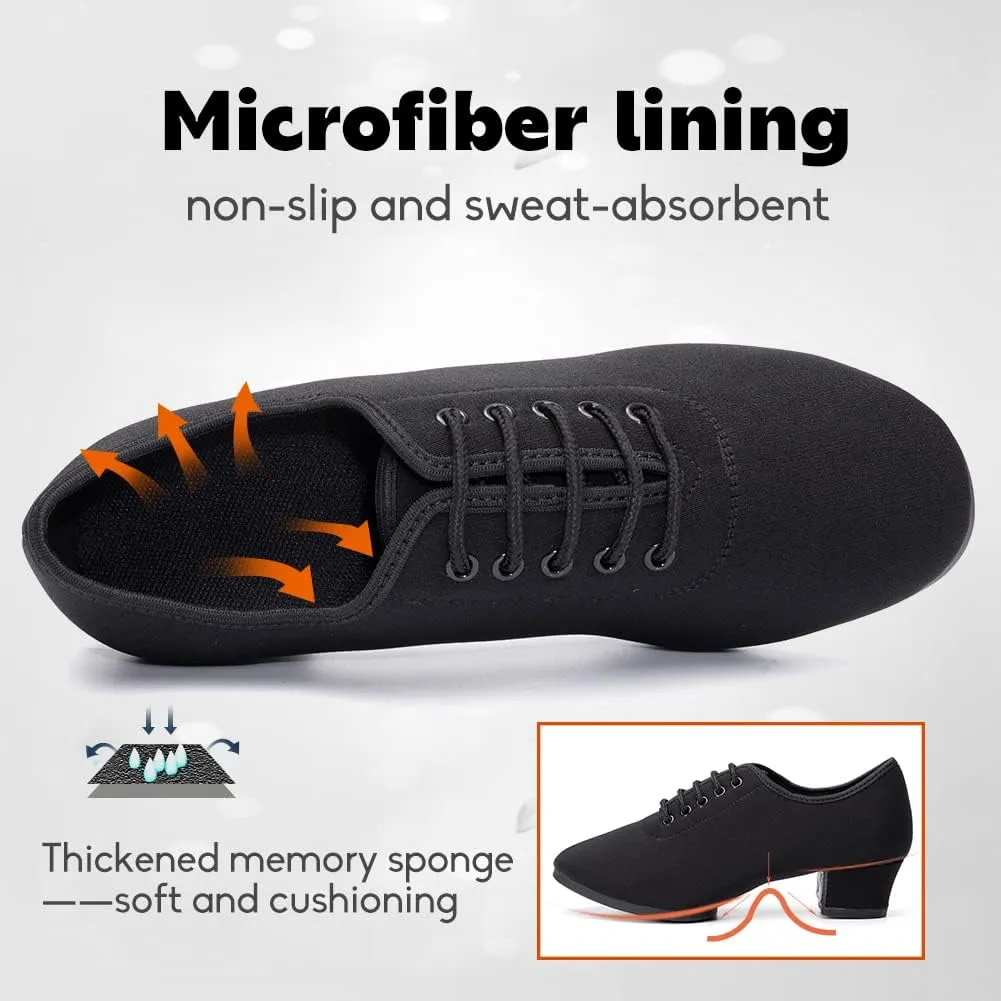 Men's Professional Latin Dance Shoes Lace-up Ballroom Tango Waltz Salsa Modern Dance Performance Shoes,Model 518