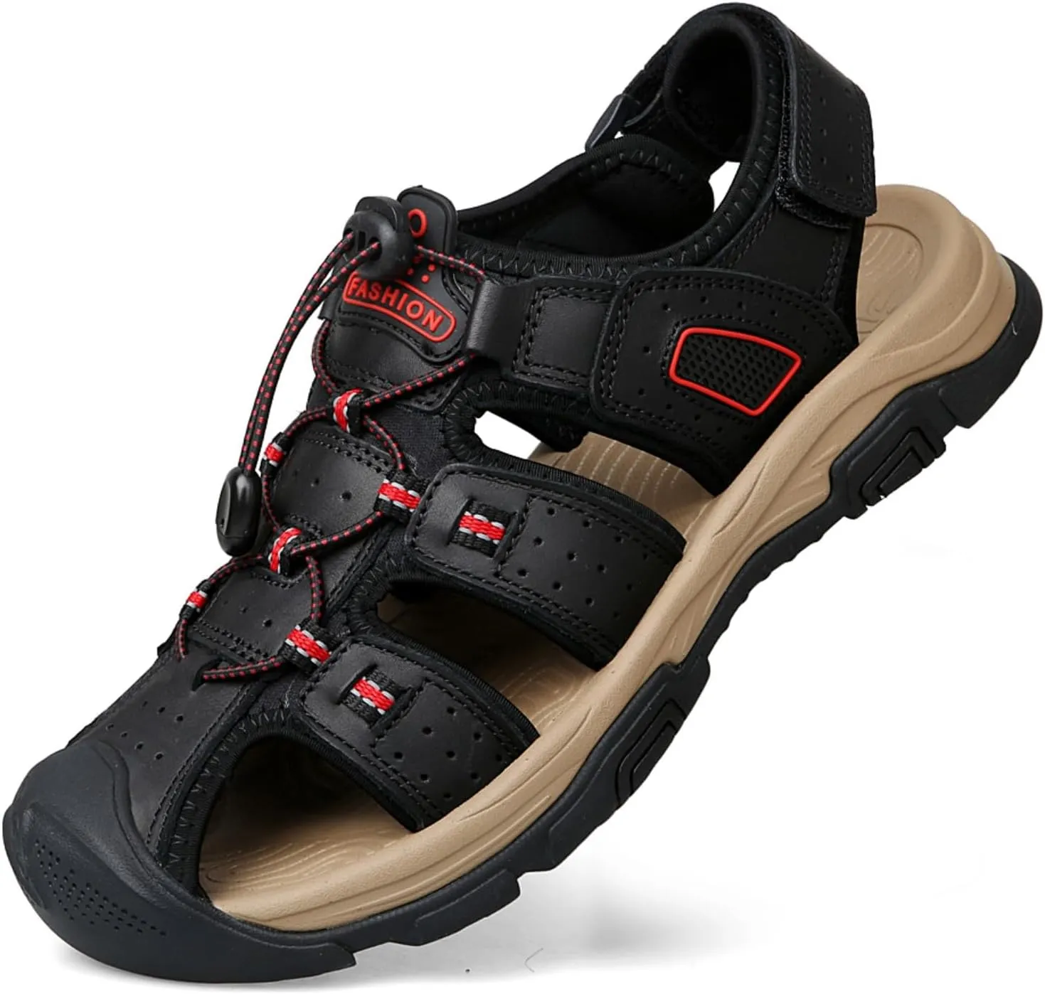 Mens Sandals Athletic Hiking Sandals Closed Toe Anti Slip Outdoor Waterproof Walking Water Shoes