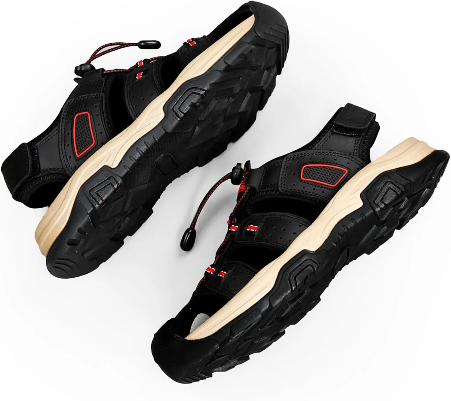 Mens Sandals Athletic Hiking Sandals Closed Toe Anti Slip Outdoor Waterproof Walking Water Shoes