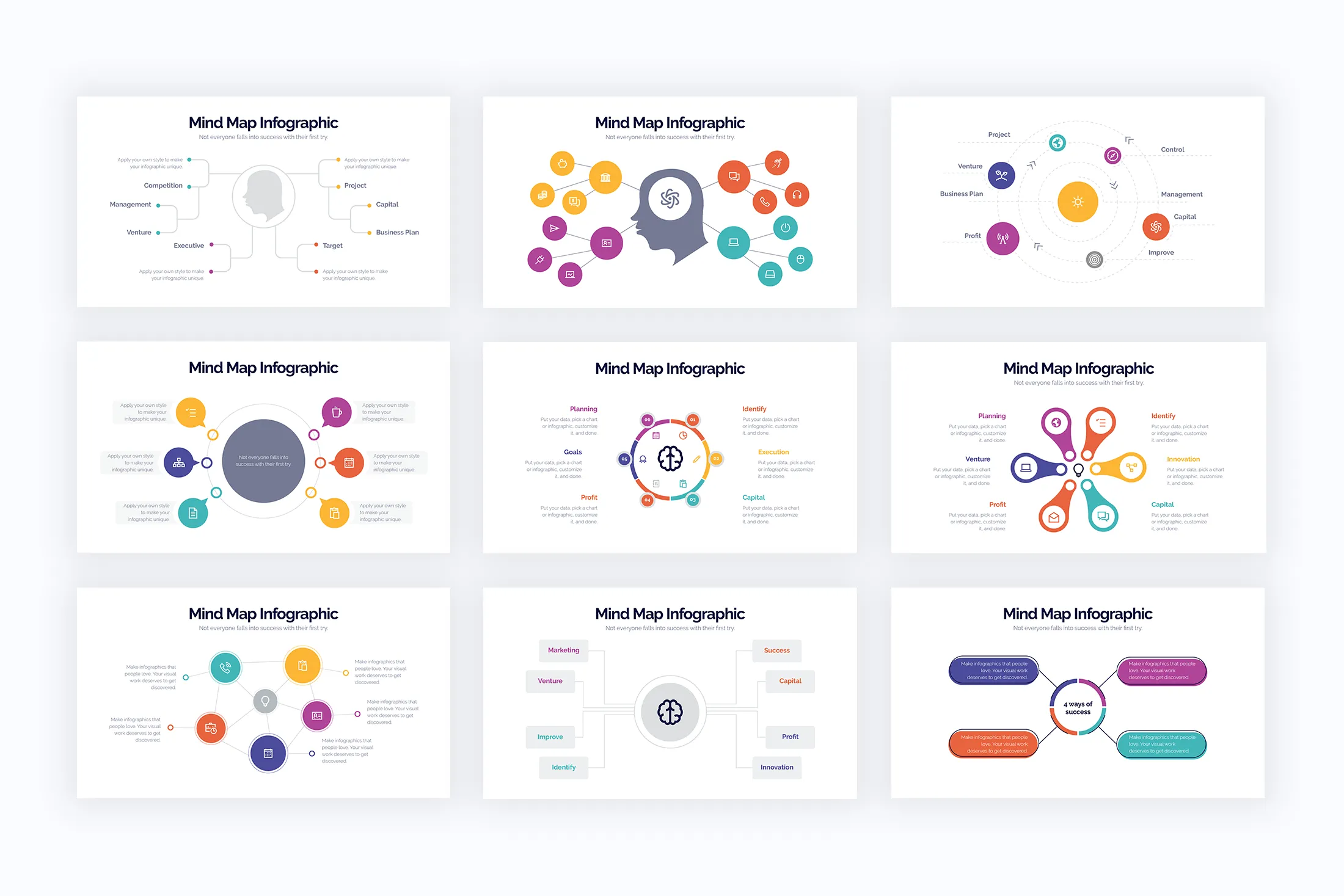Mind Map Illustrator Infographics