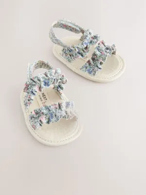 Multi Floral Baby Sandals (0-24mths)